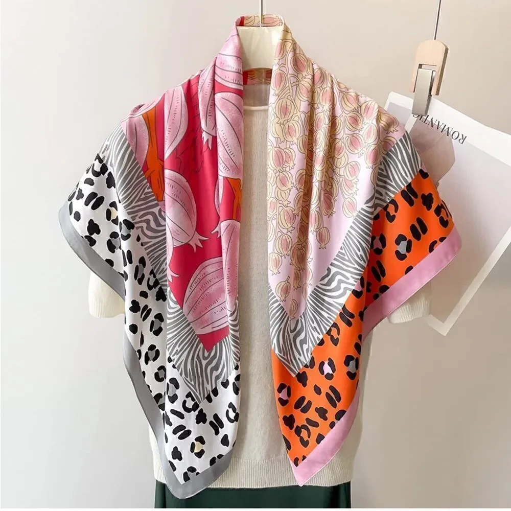 Leopard Fruit Silky Scarf
